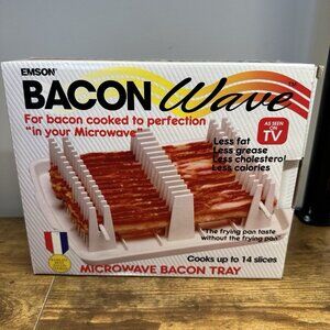 Vintage 1995 The Original Bacon Wave Microwave Tray As Seen On TV Emson